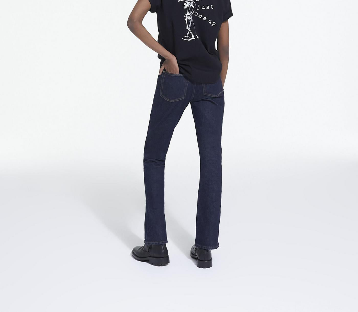 The Kooples - T-Shirt Manches Courtes Serigraphie Monochrome - Femme