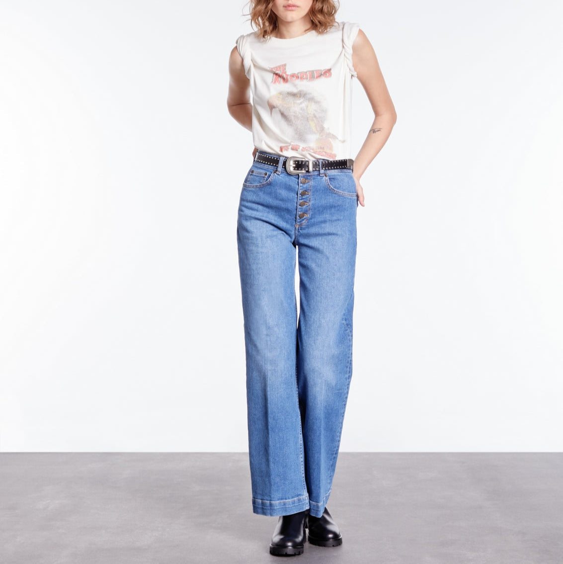 The Kooples - T-Shirt - Écru - Femme