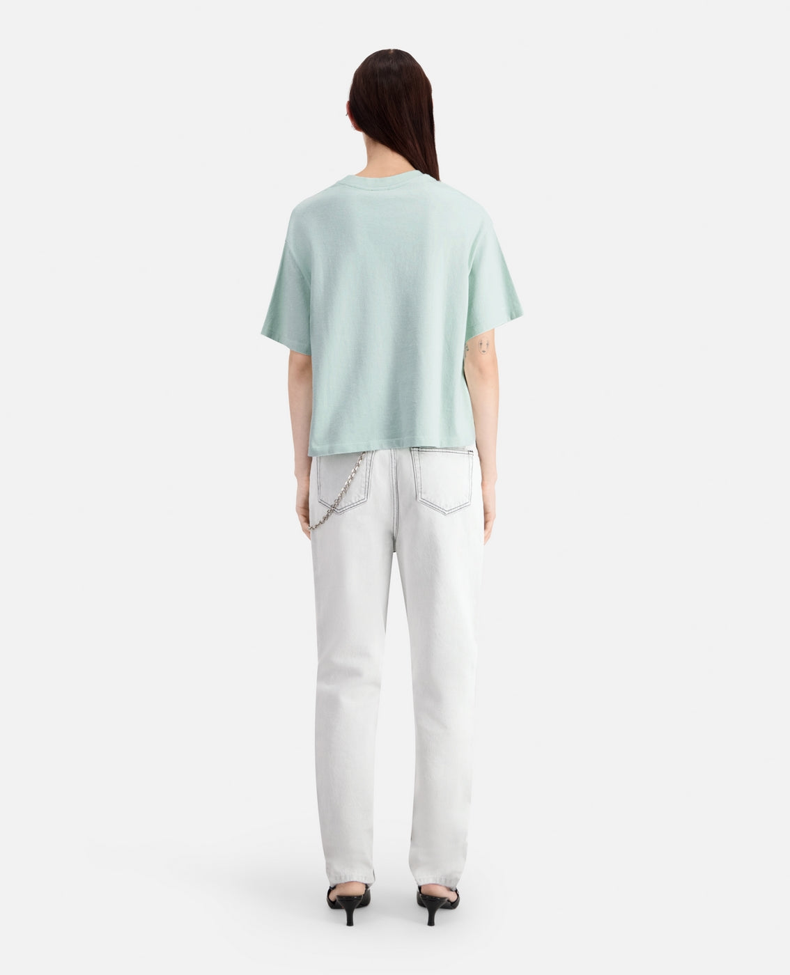 The Kooples - Camiseta Cropped Con Bolsillo En El Pecho - Mujer