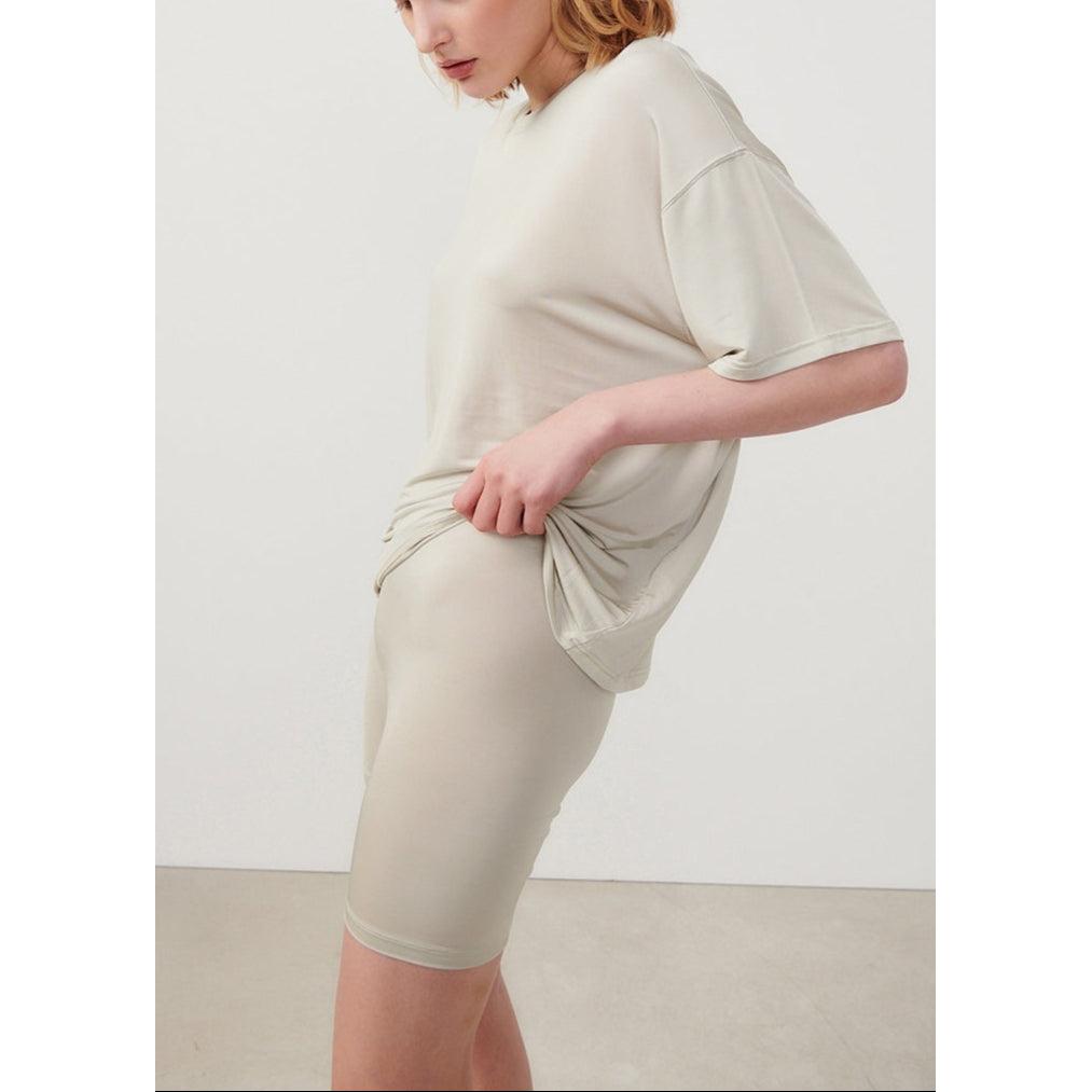 Round-Neck T-Shirt - Silver - Women