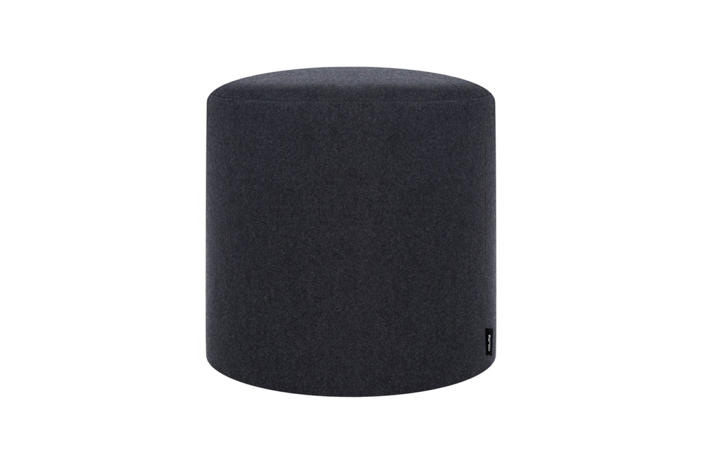 Folk Pouf - Large - Black Tie Wool