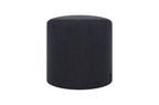 Folk Pouf - Large - Black Tie Wool
