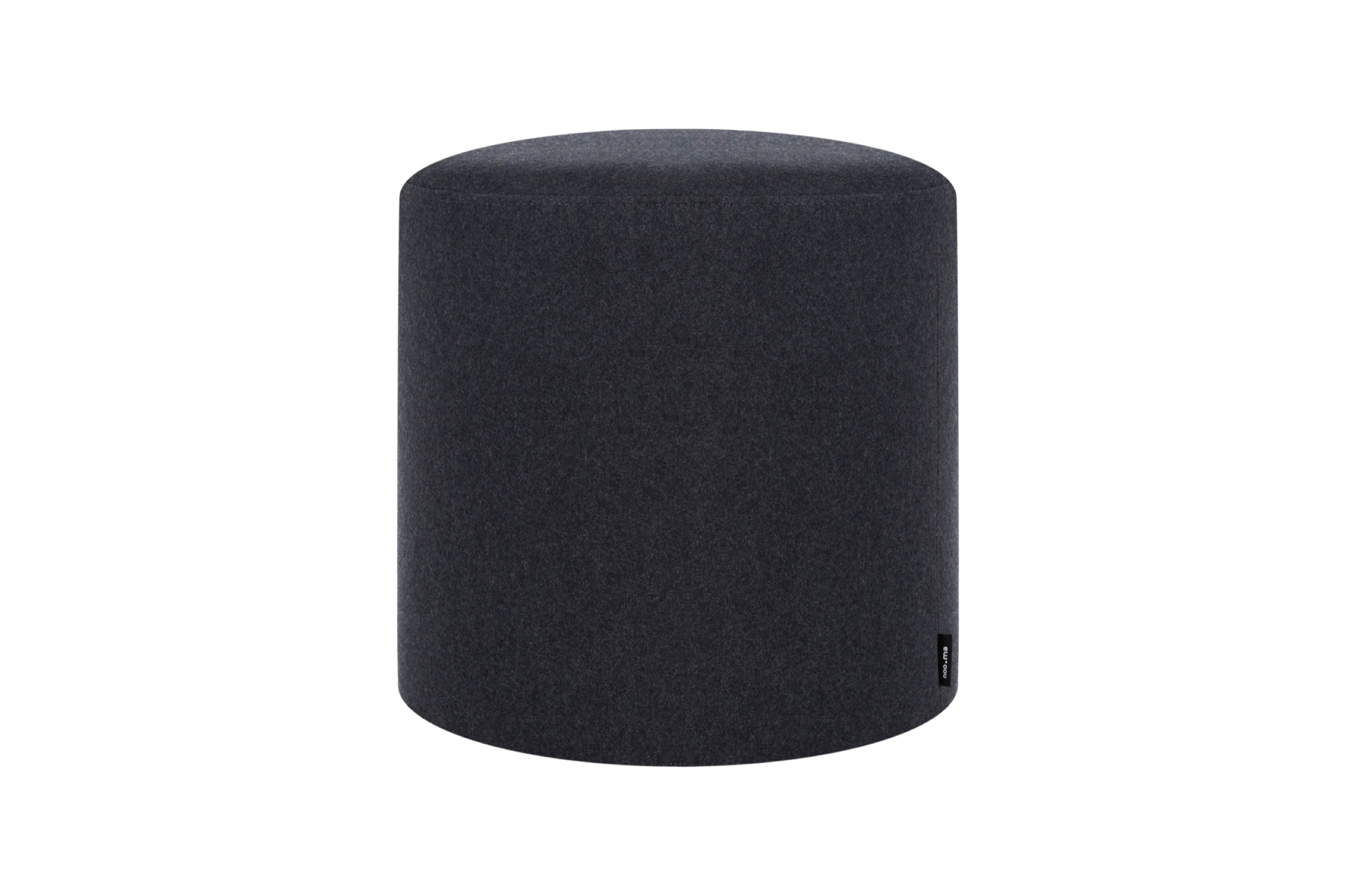 Folk Pouf - Large - Black Tie Wool
