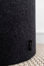 Folk Pouf - Large - Black Tie Wool