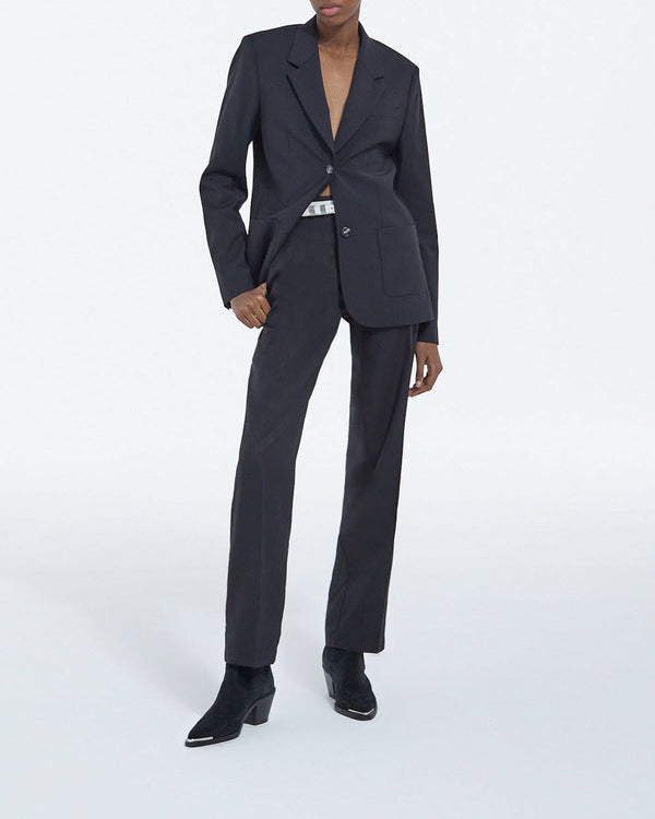 The Kooples - Veste Tailleur Droite En Laine - Noir - Femme