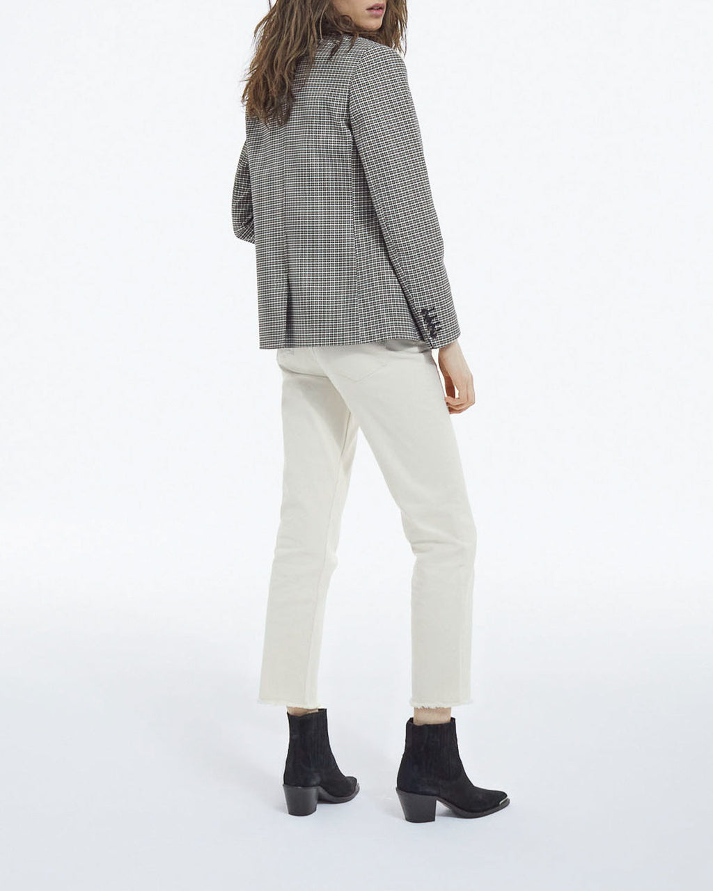 The Kooples - Women's Houndstooth Blazer - Beige-Brown - Women
