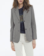 The Kooples - Women's Houndstooth Blazer - Beige-Brown - Women