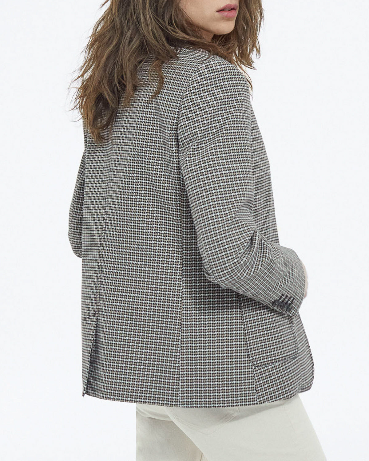 The Kooples - Women's Houndstooth Blazer - Beige-Brown - Women