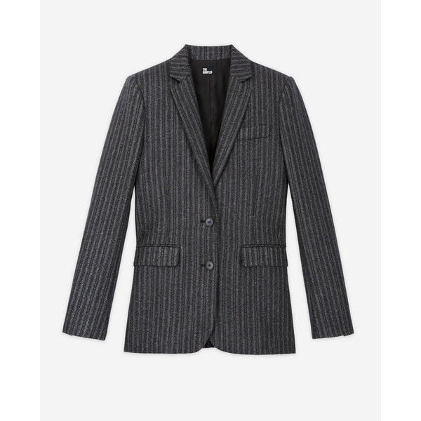 The Kooples - Cazadora Lana - Negro - Mujer