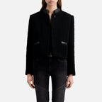 The Kooples - Veste En Tweed - Noir - Femme