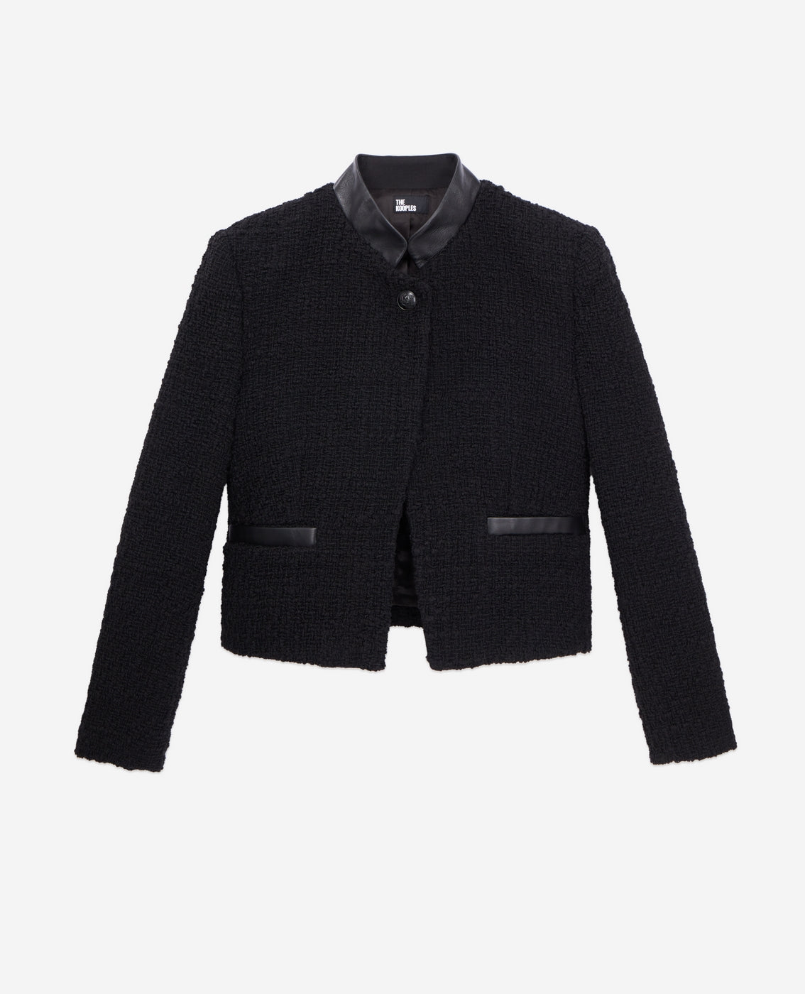 The Kooples - Veste En Tweed - Noir - Femme
