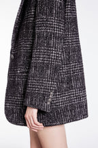 The Kooples - Veste En Laine Et Alpaga - Noir Et Blanc - Femme