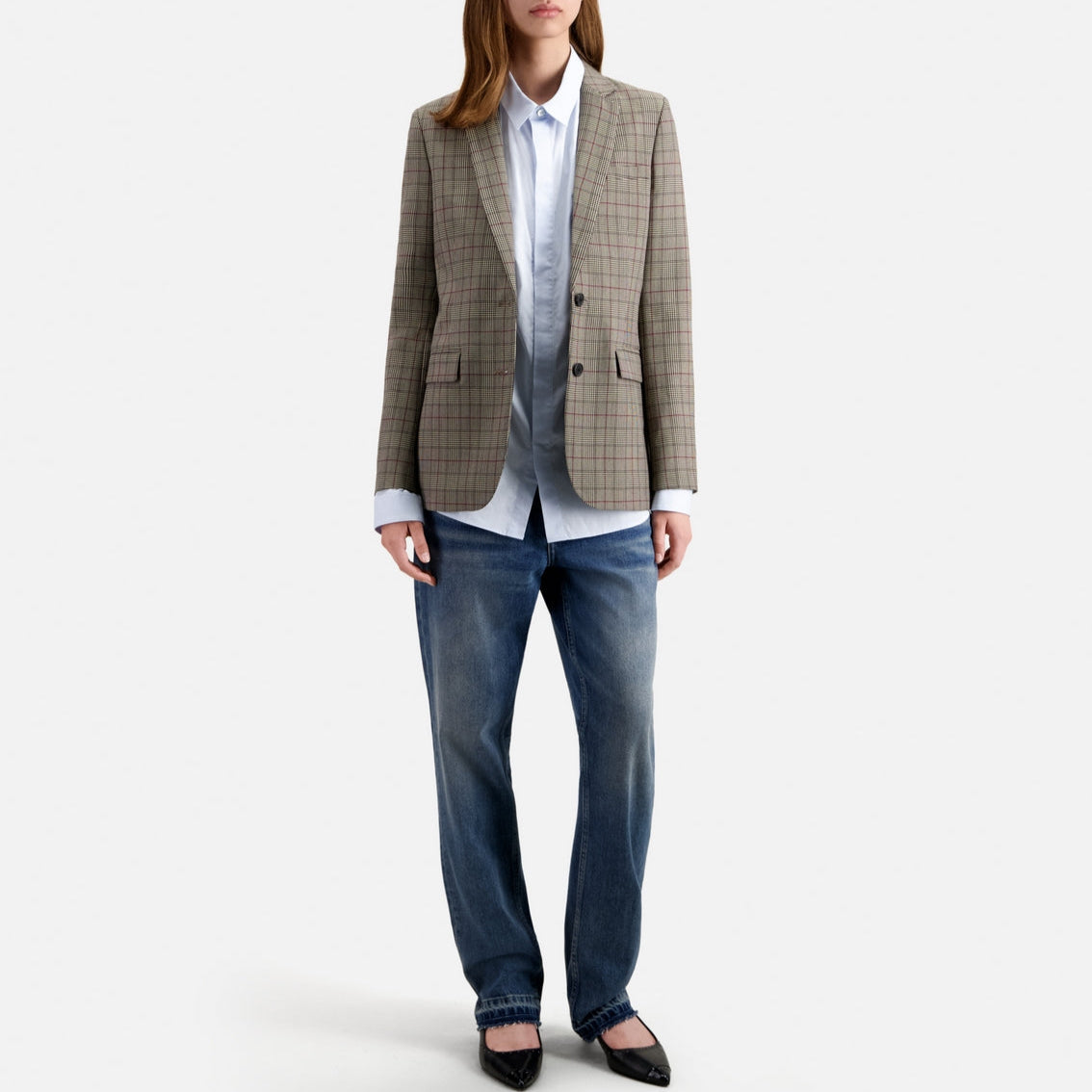 The Kooples - Veste En Laine - Ecru Et Noir - Femme