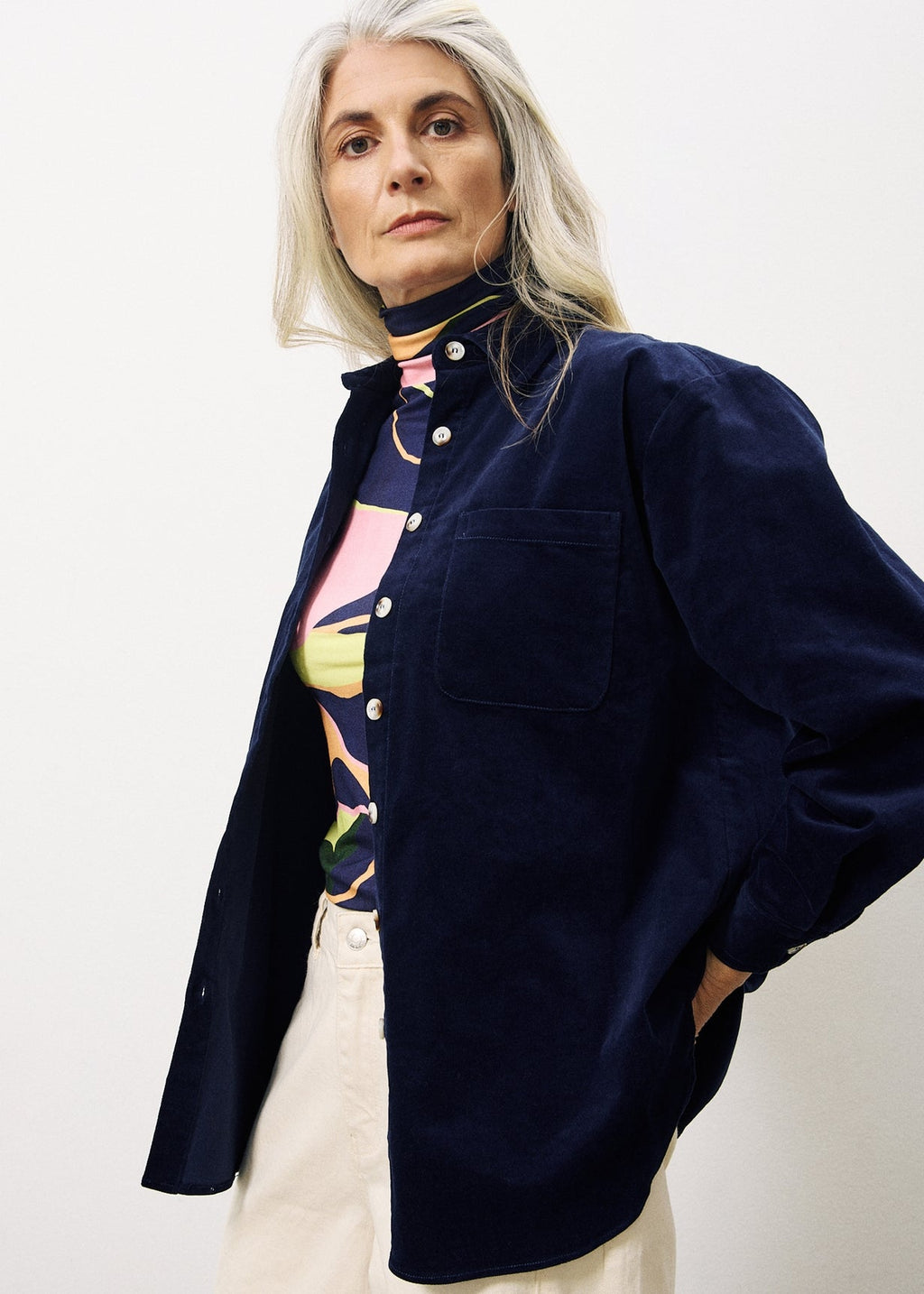 Camisa Carla - Azul Marino