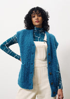 Gilet Magaly - Blu Petrolio