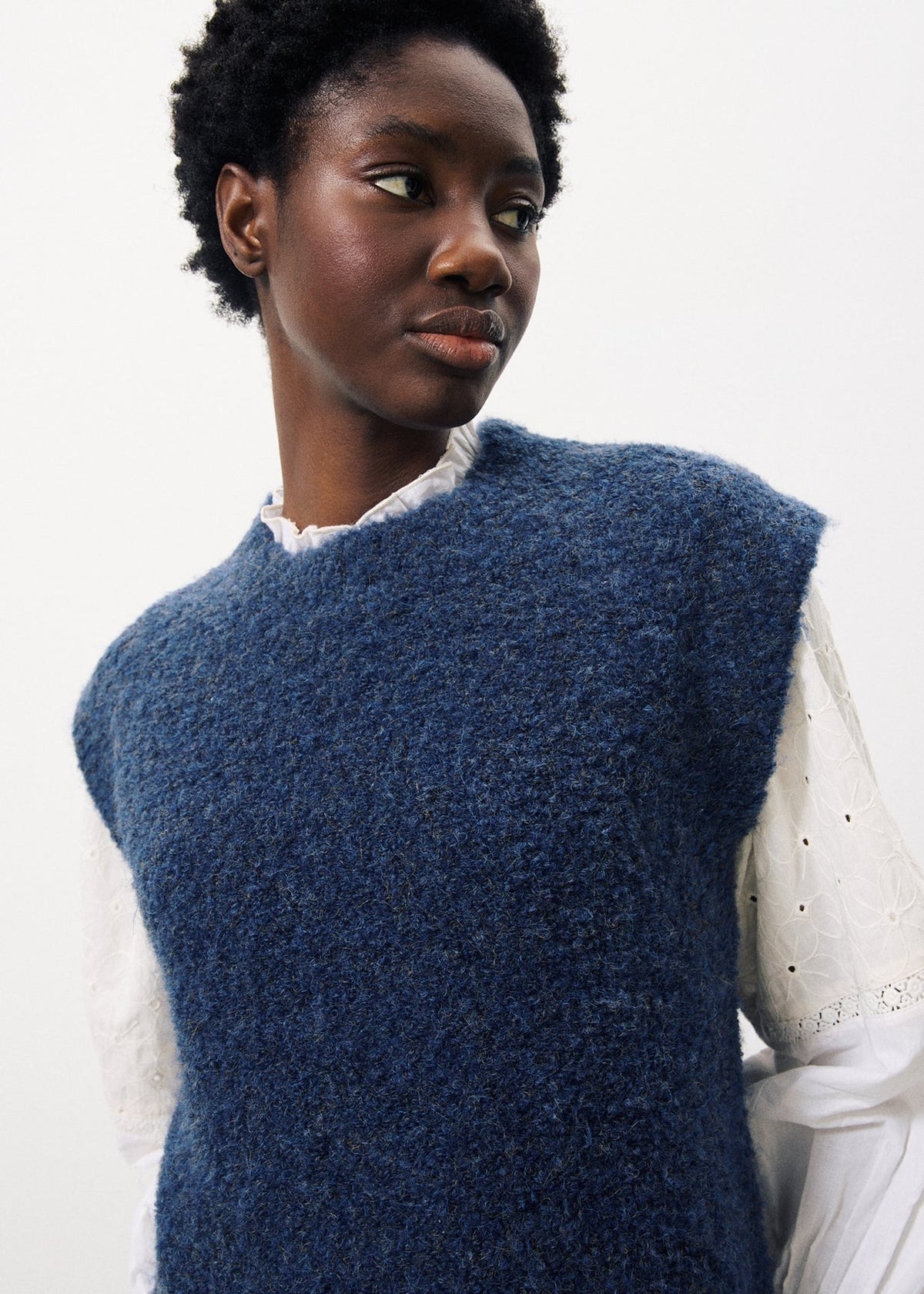 Sweter Nagia - Granatowy