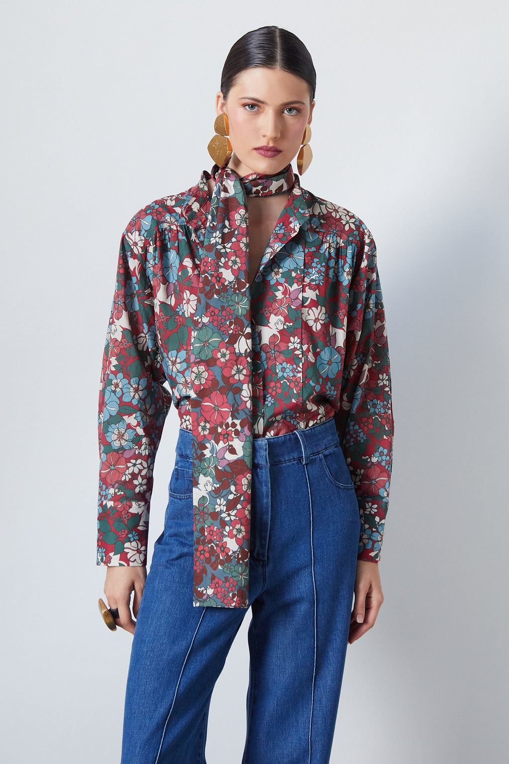 Hemdbluse Clint Gardenia