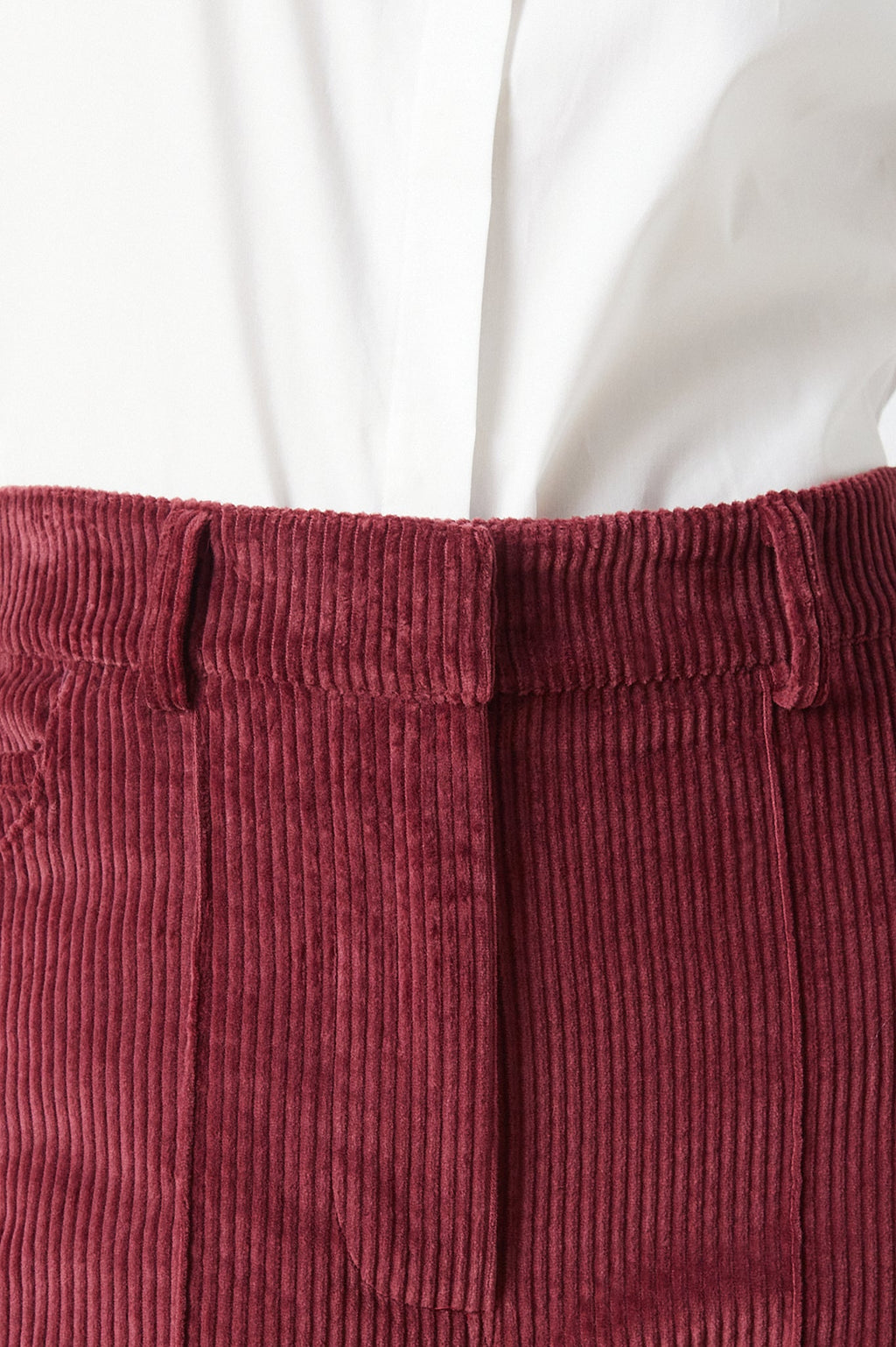 Broek Elvis Maroon Corduroy