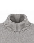 Jersey De Cuello Vuelto De Lana Con Logotipo - Gris Vigoré