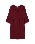 Robe Courte Babydoll Bordeaux Susana