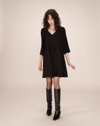 Robe Courte Babydoll Noir Susana