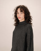 Robe Pull Courte Anthracite Sandrine