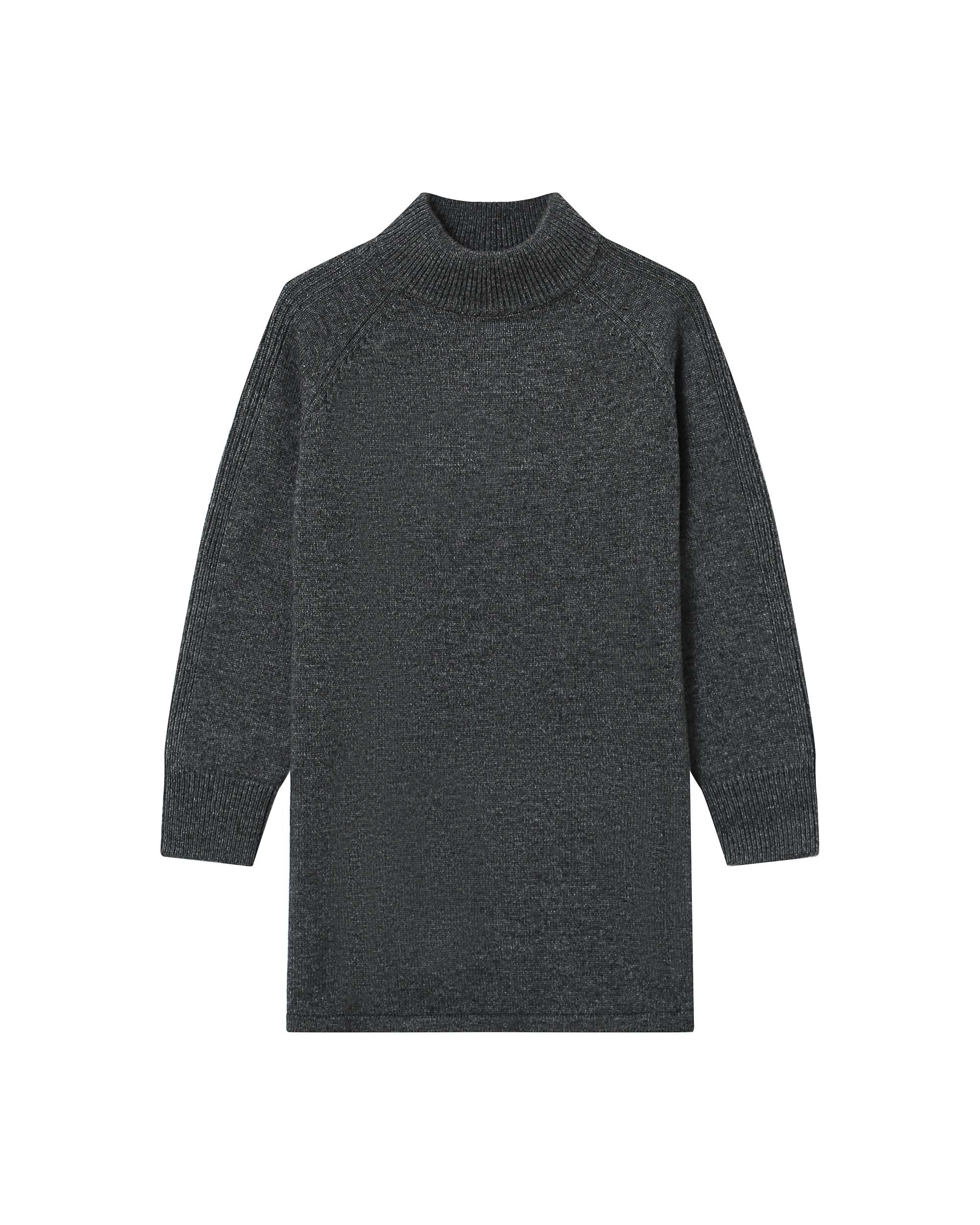 Robe Pull Courte Anthracite Sandrine