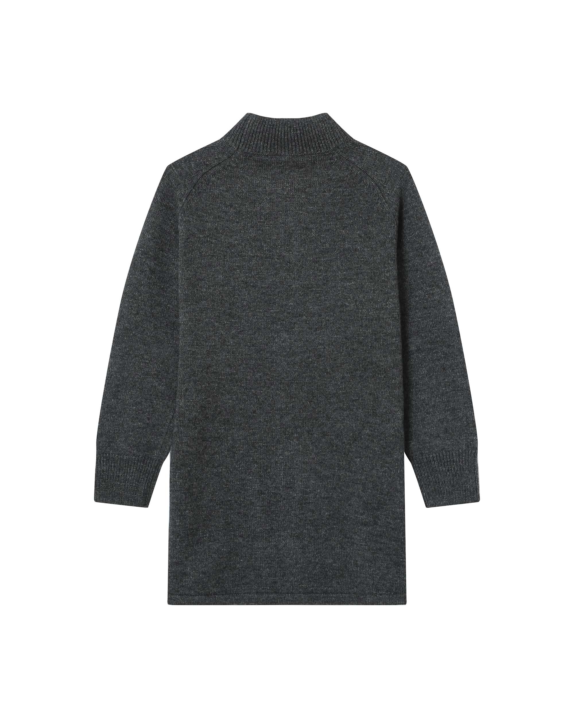Robe Pull Courte Anthracite Sandrine