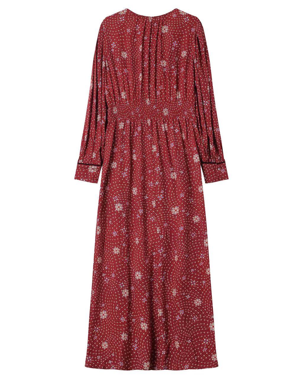 Robe Longue A Fleurs Terracotta Sensible