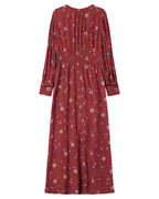 Robe Longue A Fleurs Terracotta Sensible