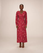 Robe Longue A Fleurs Terracotta Sensible