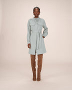 Robe Chemise Courte Sauge Serbia