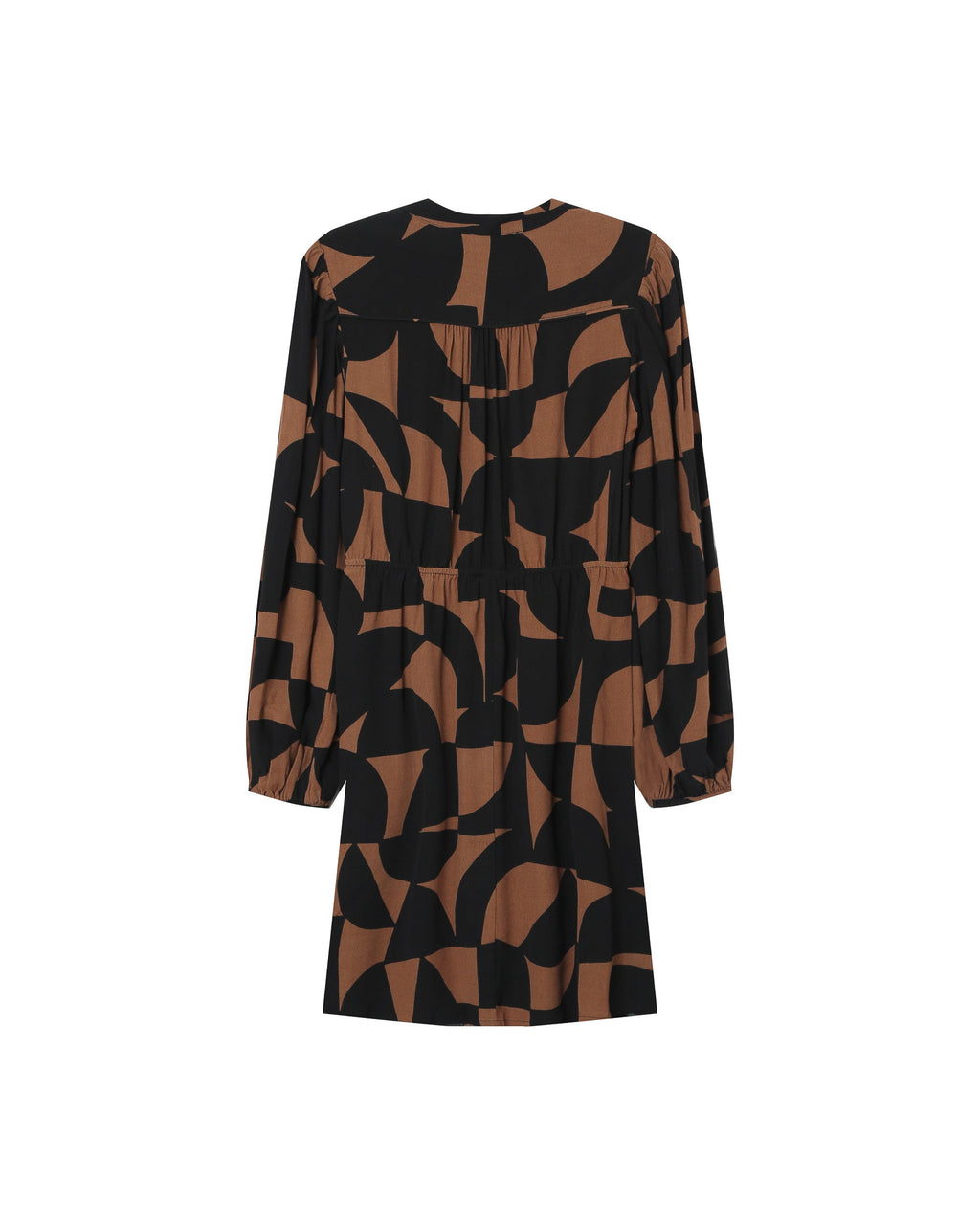Short Graphic Dress Chocolate Selia