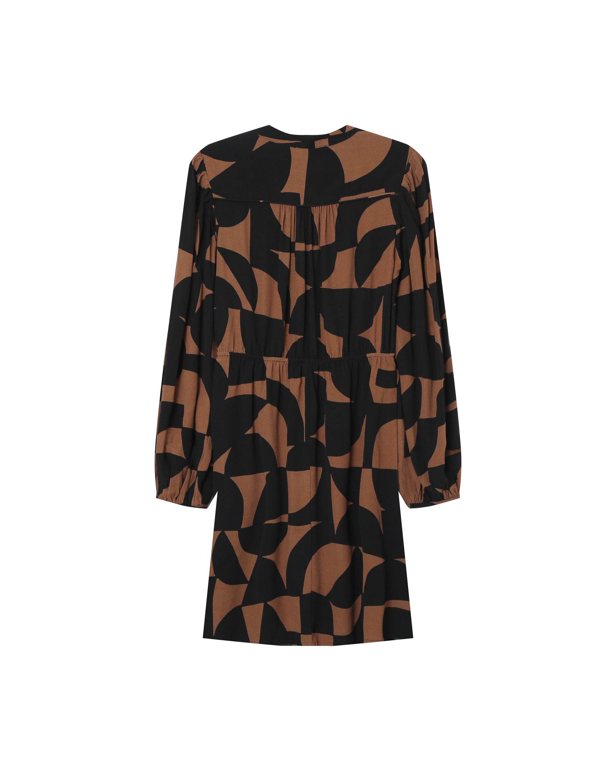 Short Graphic Dress Chocolate Selia