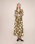 Robe Courte Graphique Olive Shelly