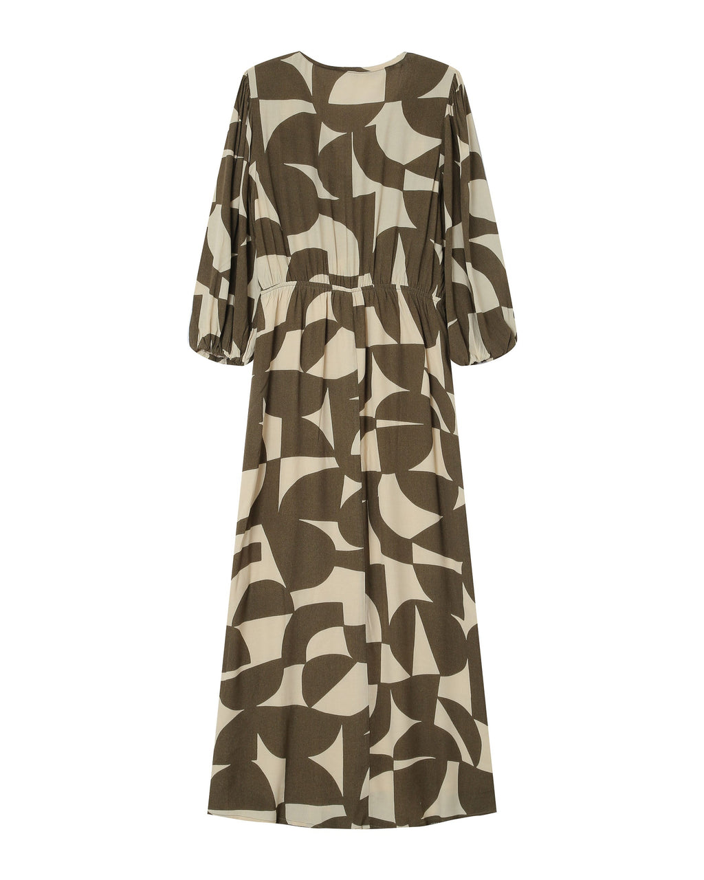Robe Courte Graphique Olive Shelly