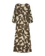 Robe Courte Graphique Olive Shelly