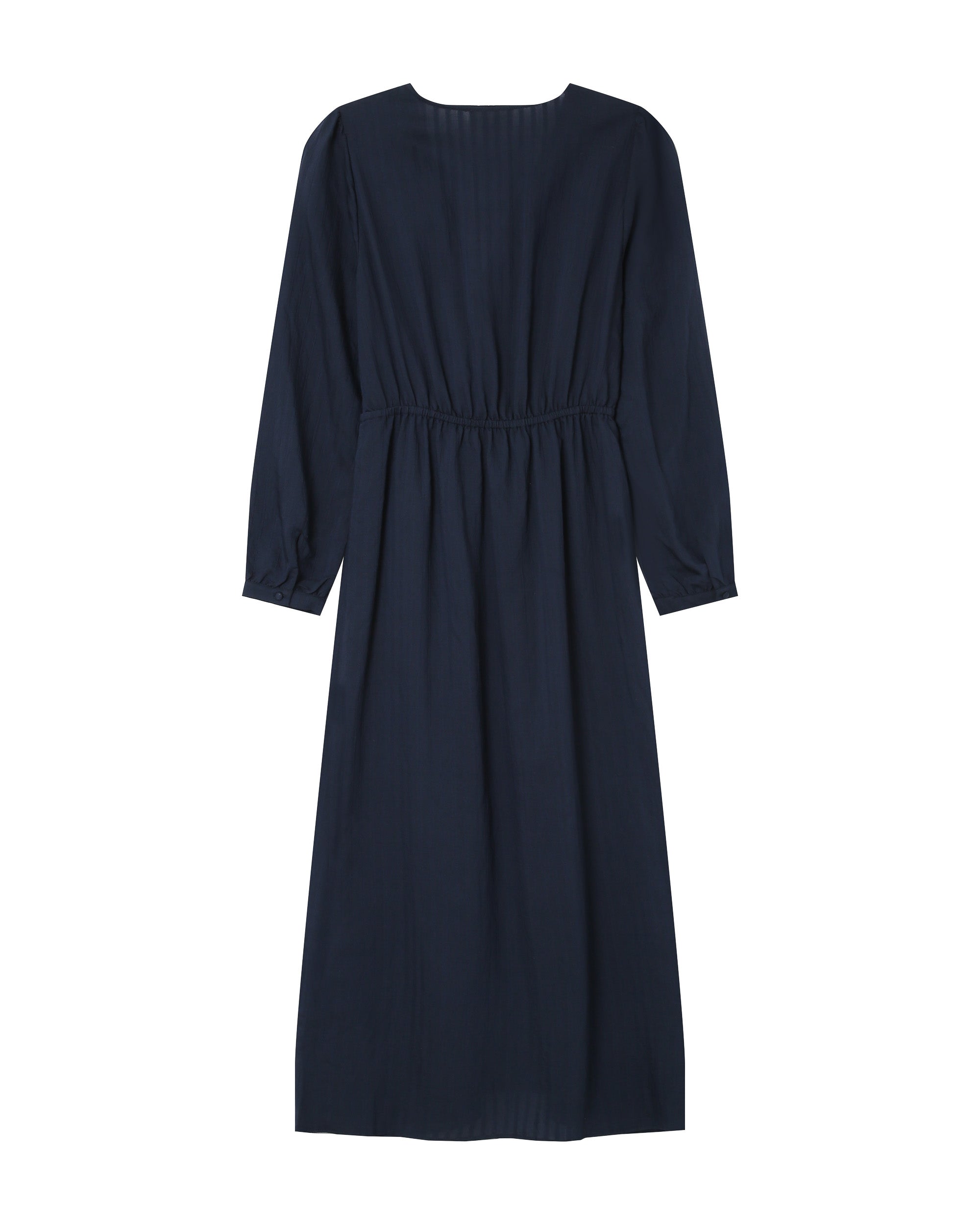 Long Dress V-Neckline Navy Shirley
