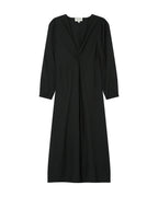 Robe Longue Decollete V Noir Shirley