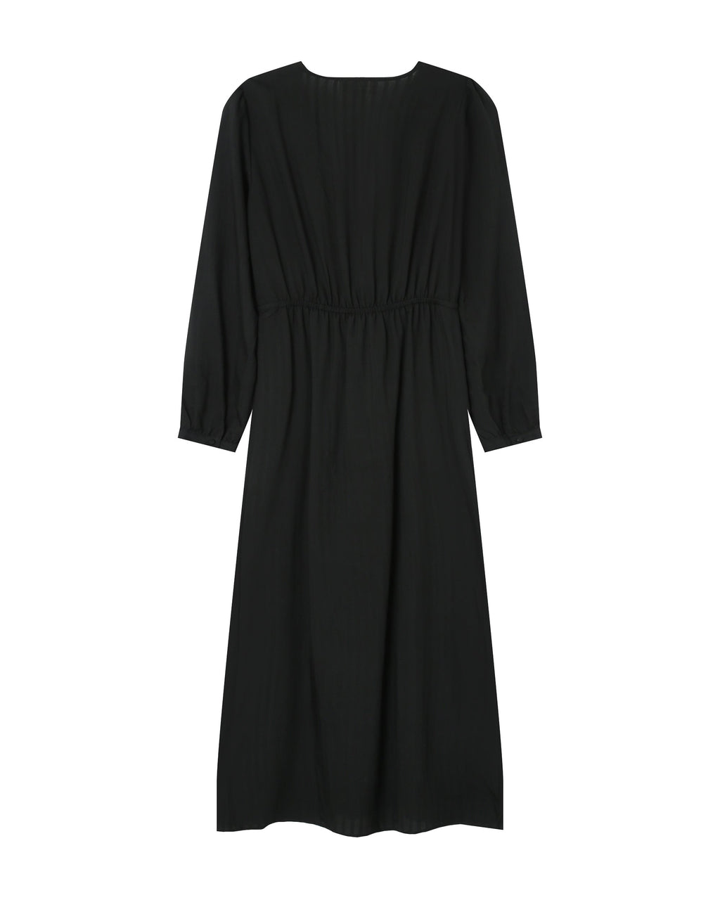 Robe Longue Decollete V Noir Shirley