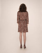 Short Printed Dress Chocolate Suzie
