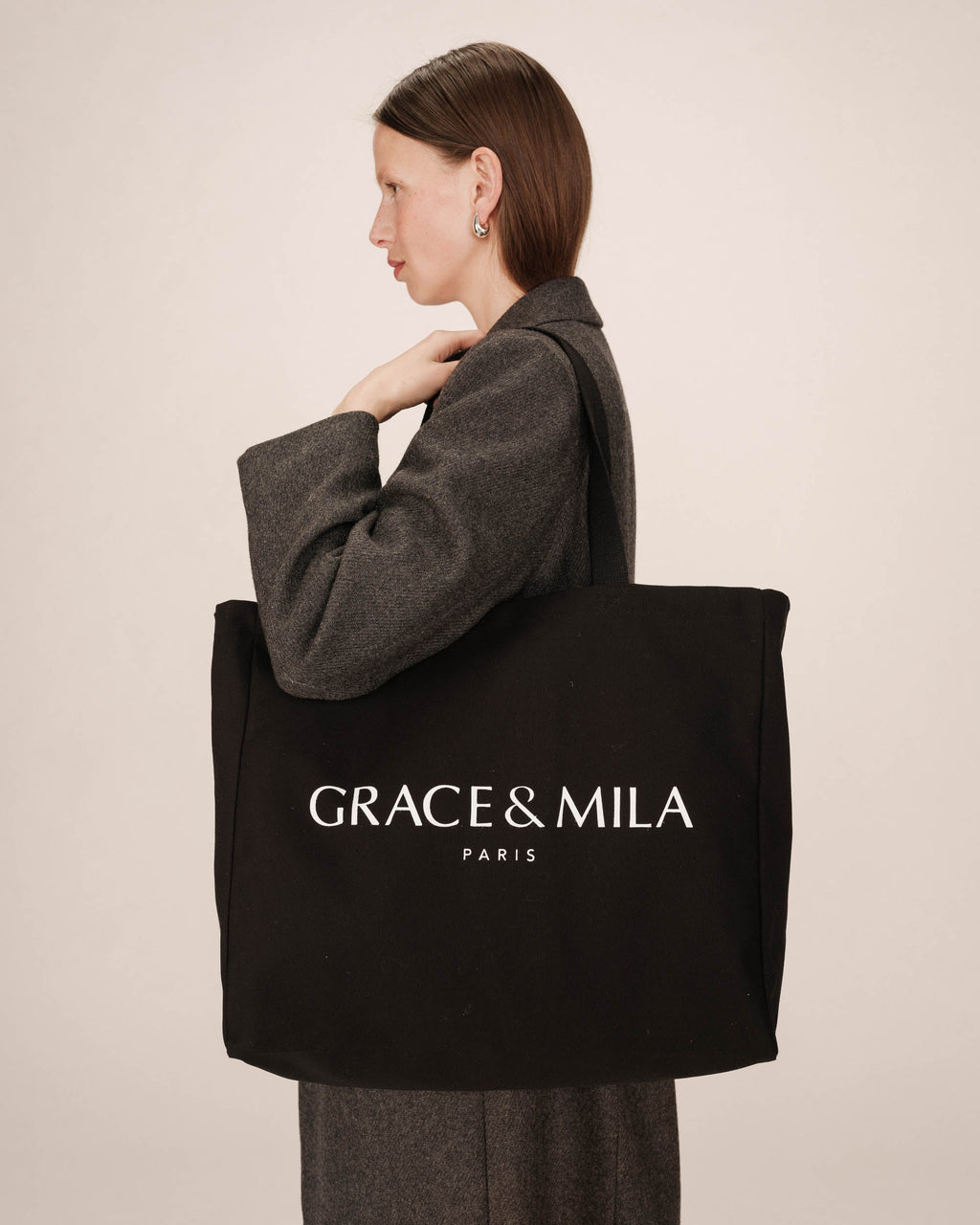 Tote Bag Noir Sesame