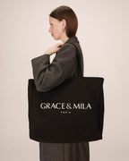 Tote Bag Noir Sesame