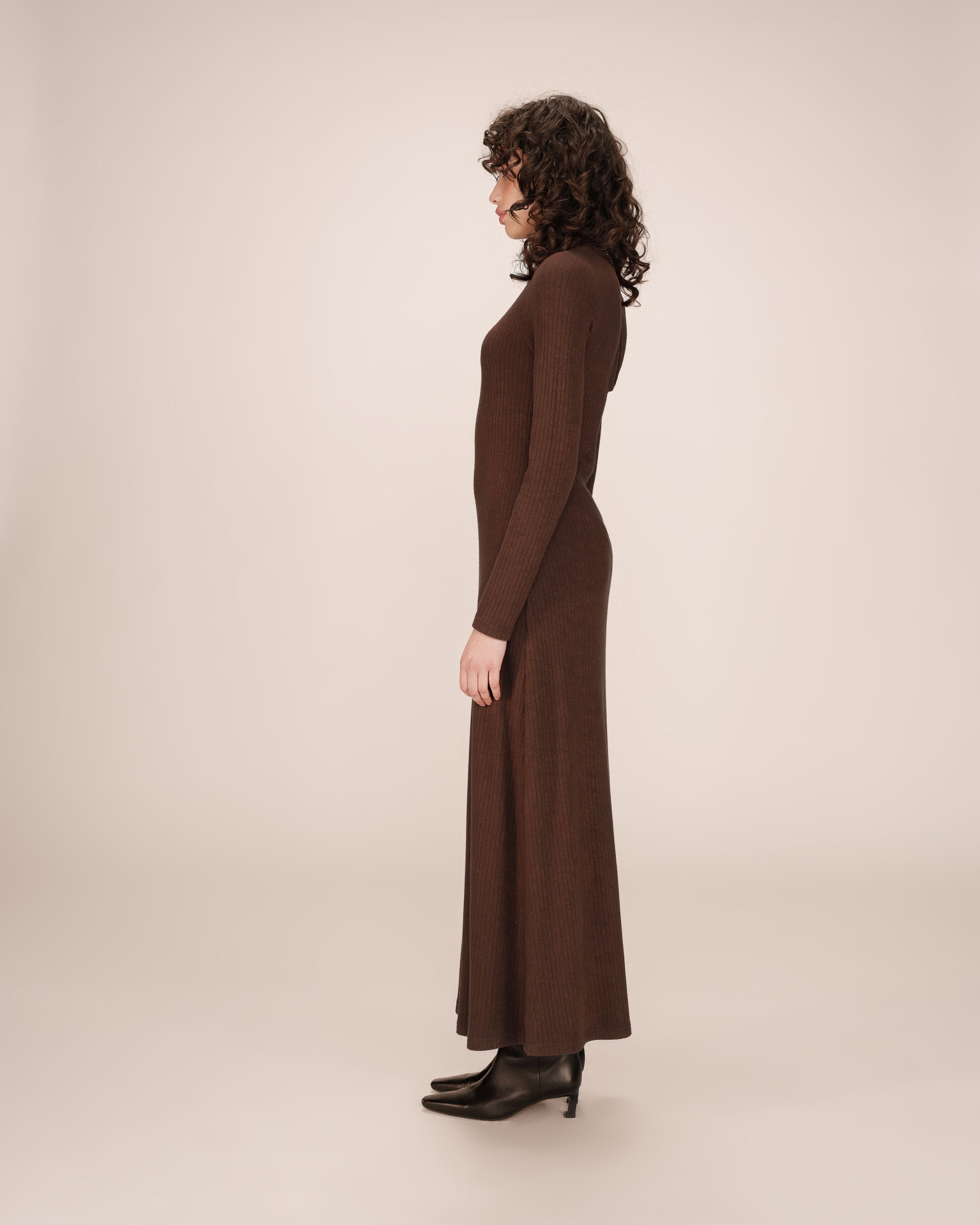 Chocolate Long Dress Sorina