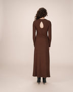 Chocolate Long Dress Sorina