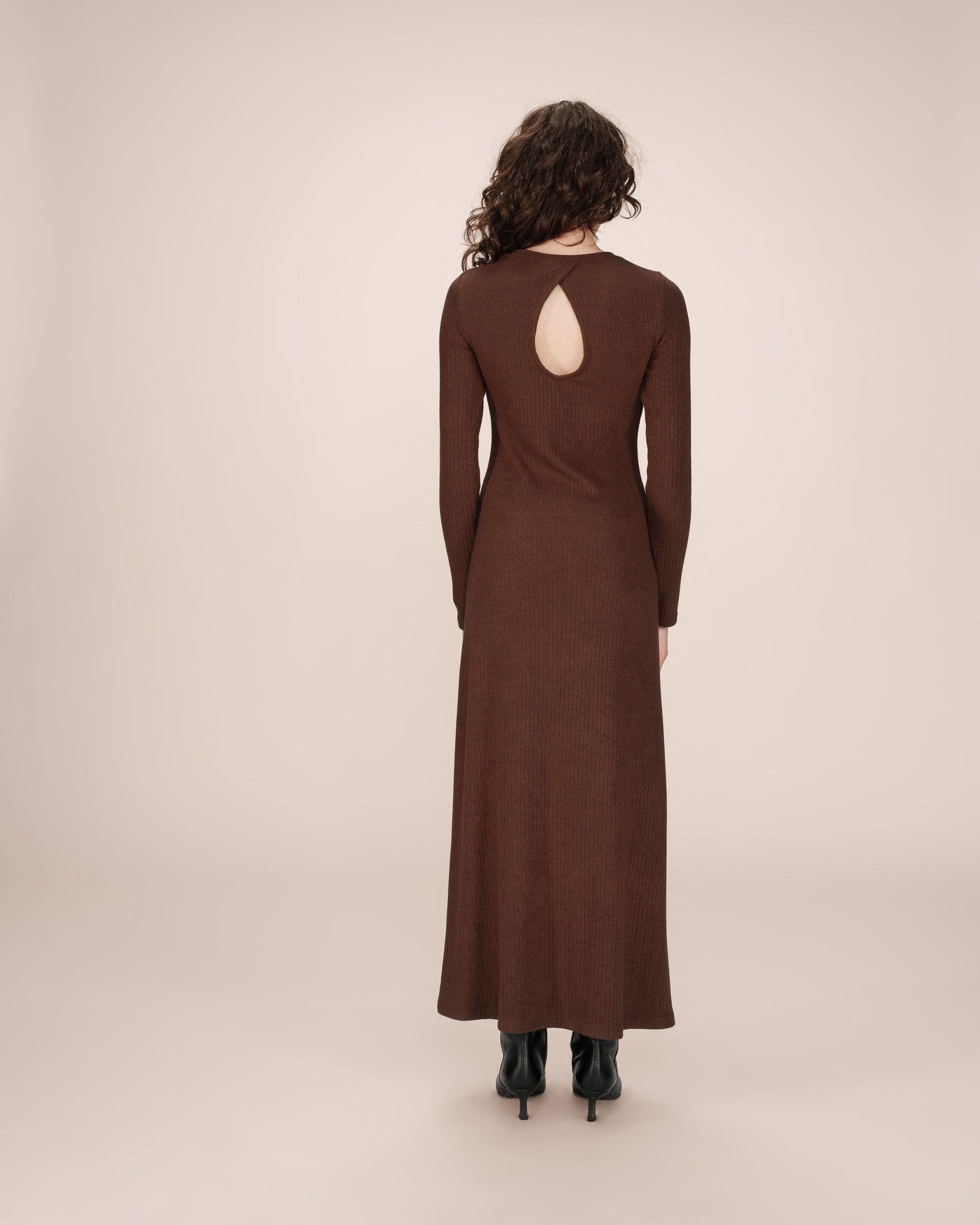 Chocolate Long Dress Sorina