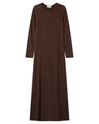 Chocolate Long Dress Sorina