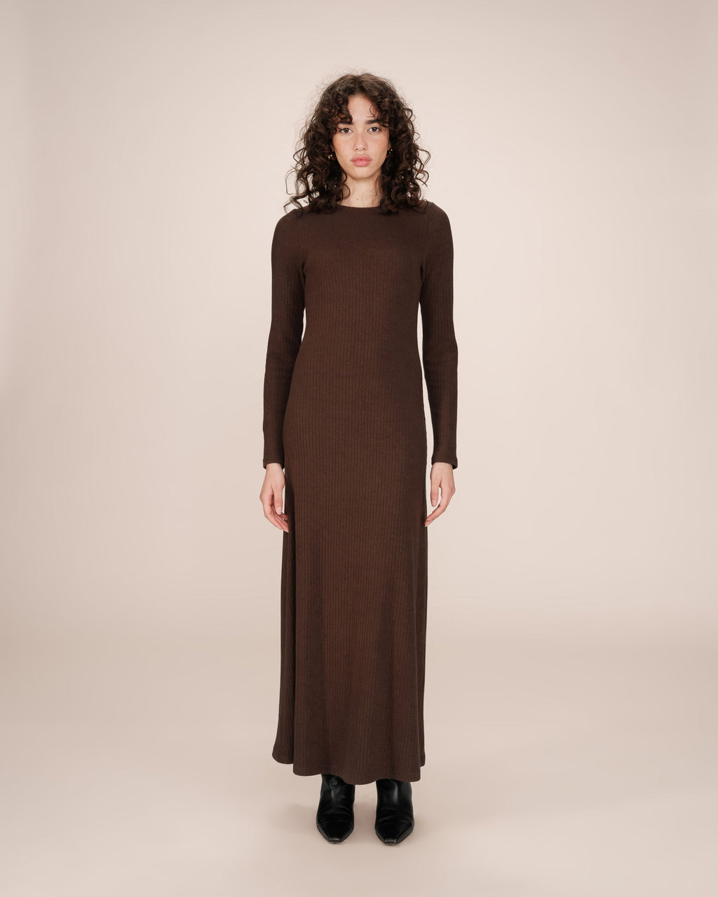 Chocolate Long Dress Sorina