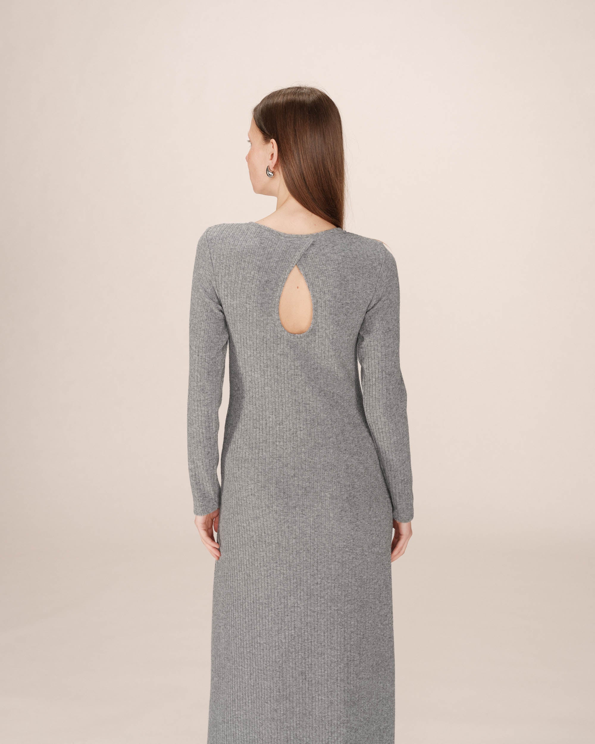 Grey Long Dress Sorina