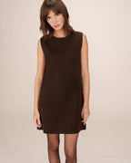 Robe Courte Tailoring Chocolat Sarah